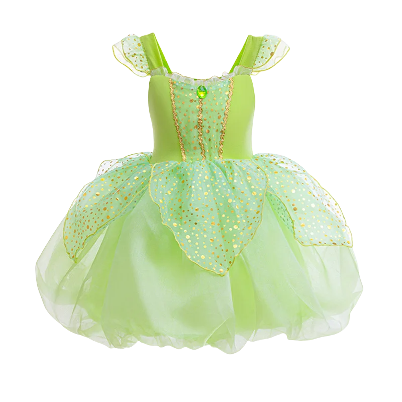 light green tinkerbell dress Tinkerbell Inspired Toddler Dress, Green Fairy Costume, Peter Pan Pixie Outfit
