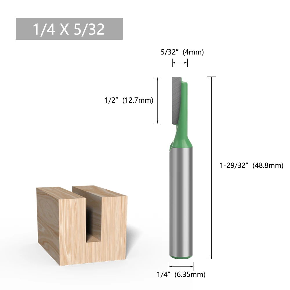 LAVIE Fräser 6mm 1/4 Schaft Hartmetall Gerade für Holznutfräsen für DIY & Professionelle Holzbearbeitung – Detail 11
