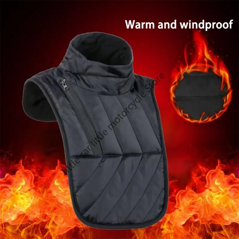 

R9CC Motorcycle Neck Protector Windproof Chest Warmer For Skiing Fishing Snow Sports