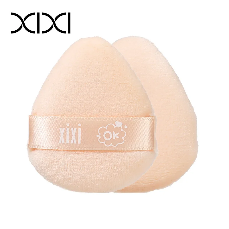 Xixi Thumb Velvet Powder Puff 2-Pack, Soft Elastic, Not Easy To Fly Powder, Beginner's Wet And Dry Makeup Sponge