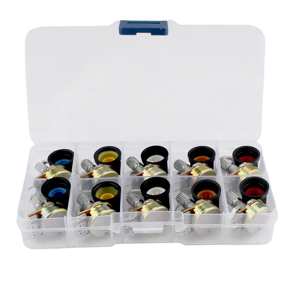 3ピンリニアロータリーポテンショメータ,10セット,H148,10kオーム