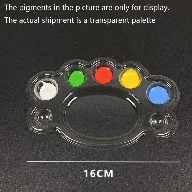 5pcs/10pcs/15pcs Disposable Color Palette, No-Wash Watercolor Art Student DIY Painting Transparent Plum Blossom Paint Palette Co