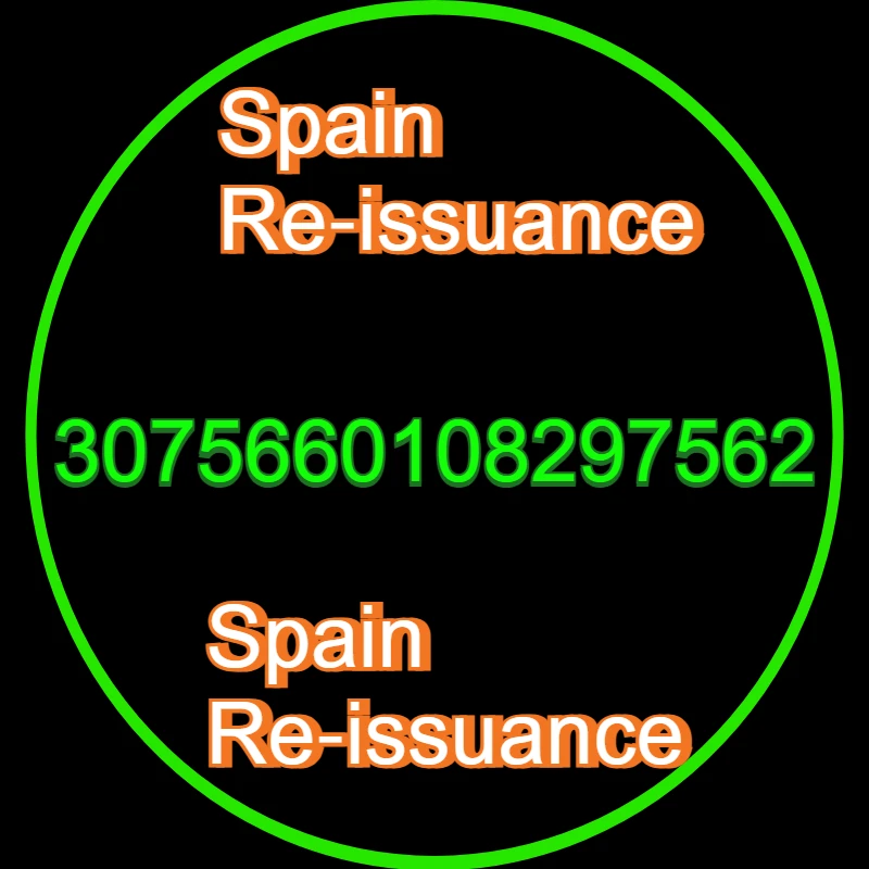 3075660108297562 Spain Re‑issuance Spain Re‑issuance Missing Lid Need To Resend