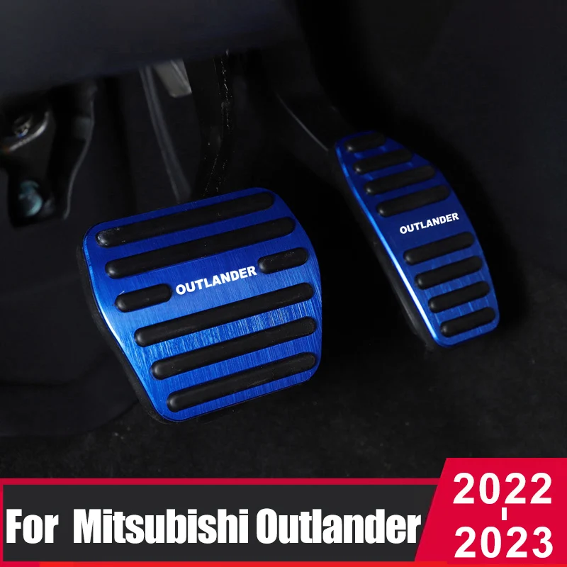 

Auto Car Pedals Foot Accelerator Gas Fuel Brake Footrest Pad Plate Covers For Mitsubishi Outlander 4 PHEV 2022 2023 Accessories