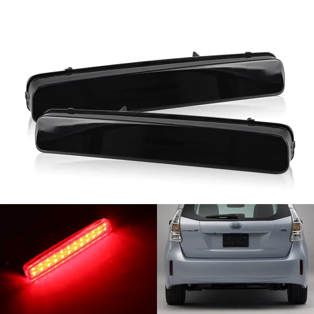 

LED Rear Bumper Reflector Light For Toyota Prius V 2012-2017&For Scion tC 2014-2016 Rear Fog Signal Light Car Accessories