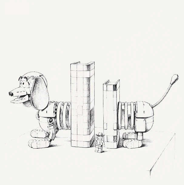 Creative Store - New Best-selling Animal Dog Building Block Models, Suitable for Adult Hobby Collections and Birthday Gifts