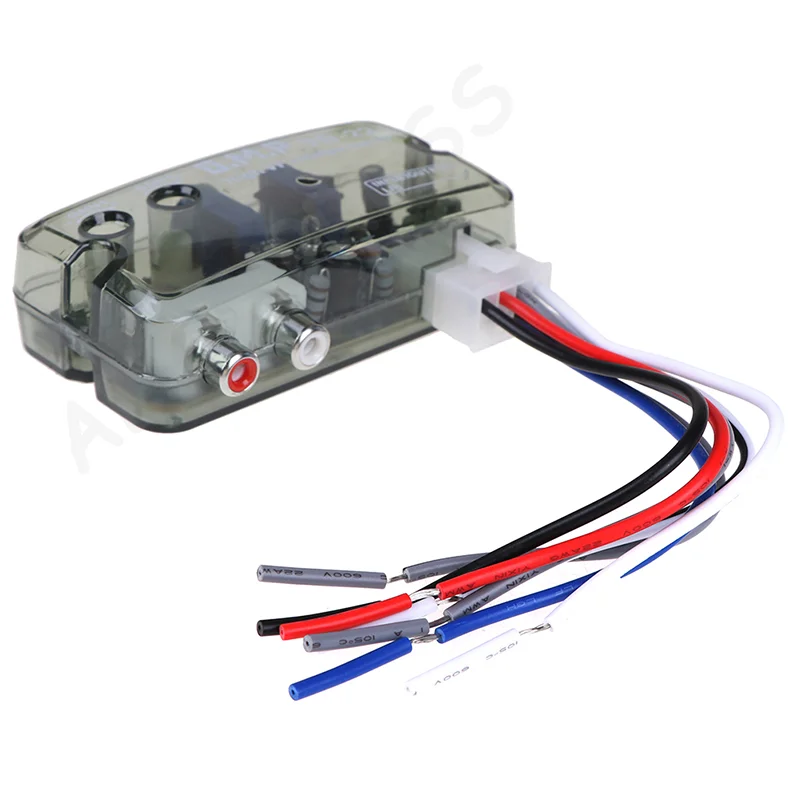 [G]1Pcs Auto Car Audio Converter 12V  Stereo High To Low Adjustable Converter Adapter