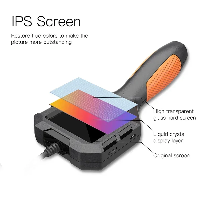 産業用内視鏡カメラ,1080インチ,2.4インチ,2.8インチ,IPS,100メートルケーブル,パイプ,下水道ボアスコープ,6 LED
