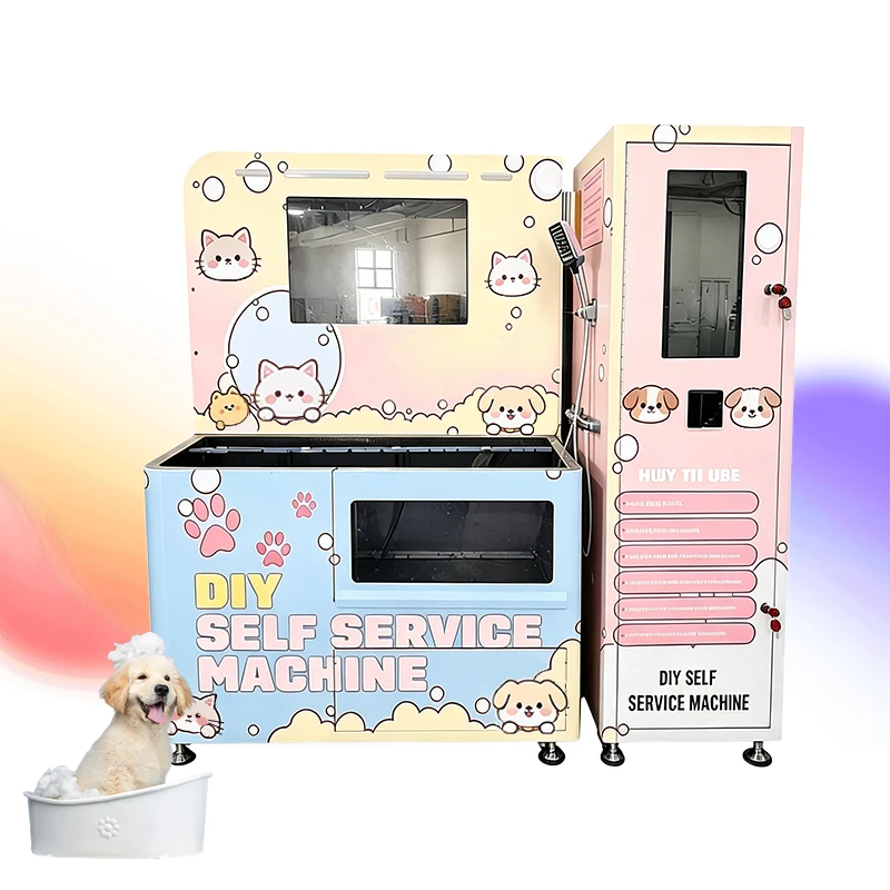 Giant Breed Automatic Dog Wash Station Walk in Self Serve Tub with Ramp Lifting System for Large Dogs Stainless Steel