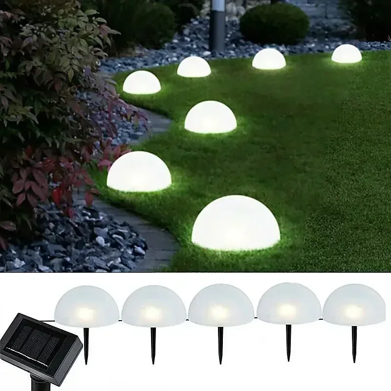 

Outdoor 1 Drag 5 Solar Ground Lights Garden Lawn Lamps Outdoor Waterproof Pathway Landscape Stairs Yard Deck Decoration Lamp