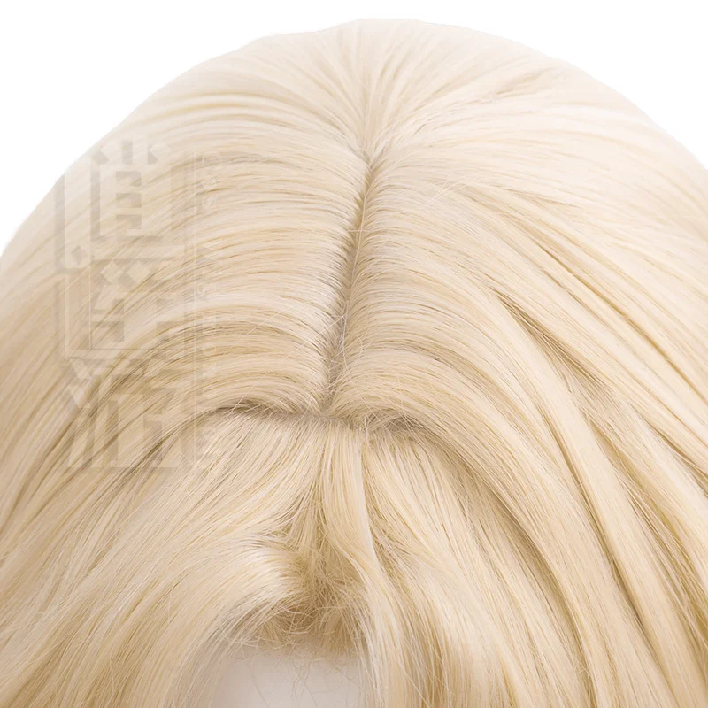 New Reverse 1999 Mistletoe Cos Wig 45-50cm Golden Heat-resistant Synthetic Hair Halloween Party Cosplay Anime Wigs+free Wig Cap