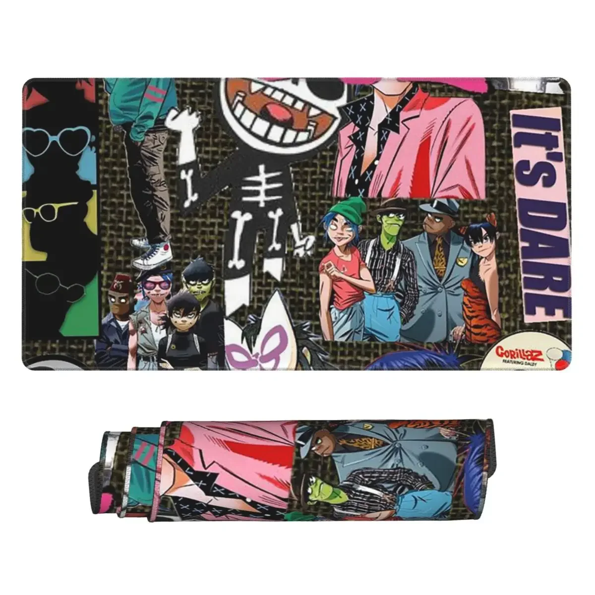 Large Mouse Pad Music Band Gorillaz Gamer PC Laptop Mats Keyboard Carpet Computer Gaming Office Accessories Desk Mat