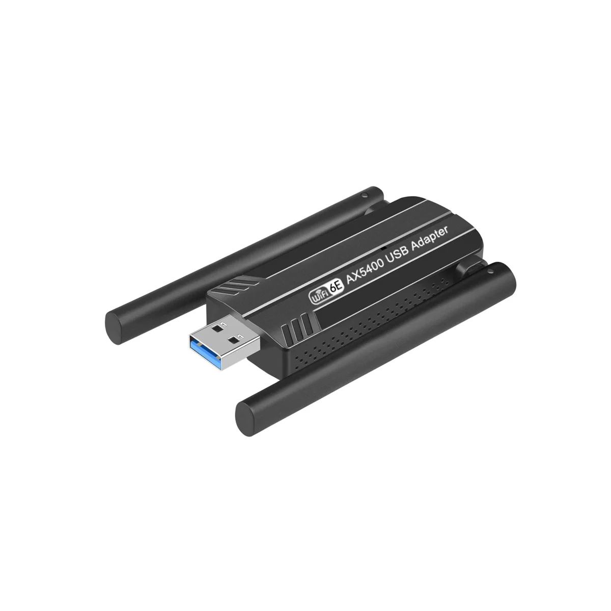 WiFi 6E Placa de rede, Adaptador USB 3.0, Tri-Band, 2.4G, 5G, 6G, Dongle receptor para Windows 10, Driver 11, 5400Mbps