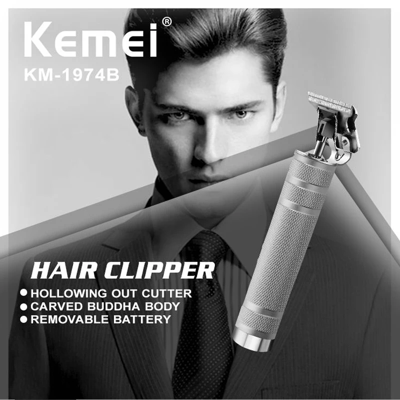 Original Kemei Grooming Hair Trimmer For Men Electric Outlining Beard Trimmer Hair Cutting Machine Edge Lining Necklines