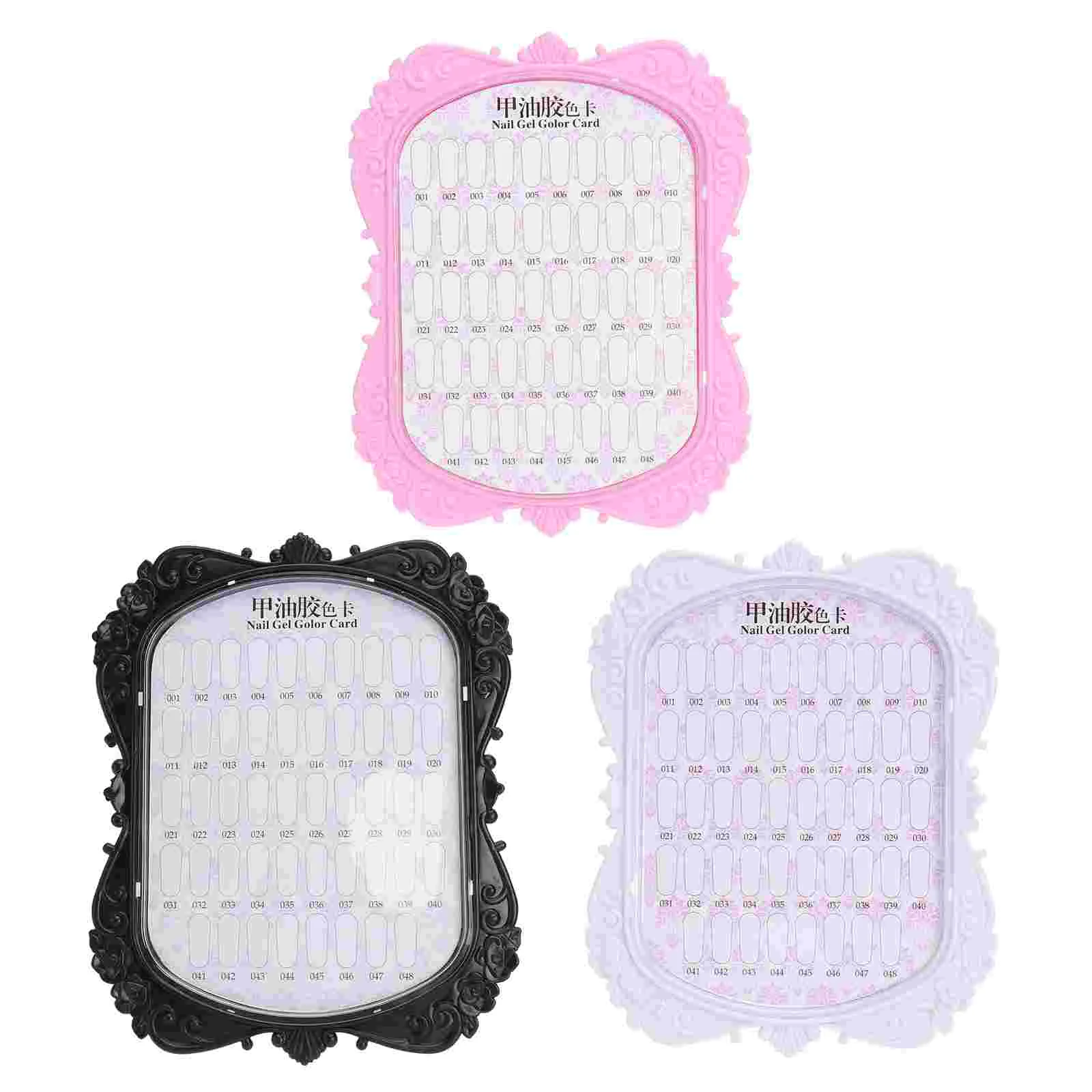 

3 Pcs Nail Tools for Display Board Manicure Chart Nails Style Show Relief Card Travel