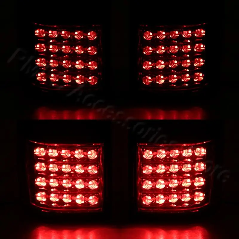 PMFC For Toyota Prado Land Cruiser 90 1997 1998 1999 2000 2001 2002 LED Tail Light Rear Turn Signal Warning Brake Stop Fog Lamp view 6