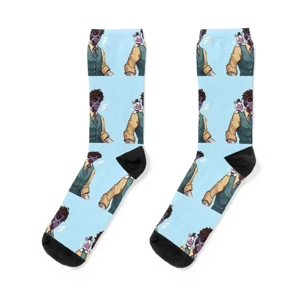 

Michael Afton Funny Fanart Sticker Socks happy Climbing cotton Woman Socks Men's