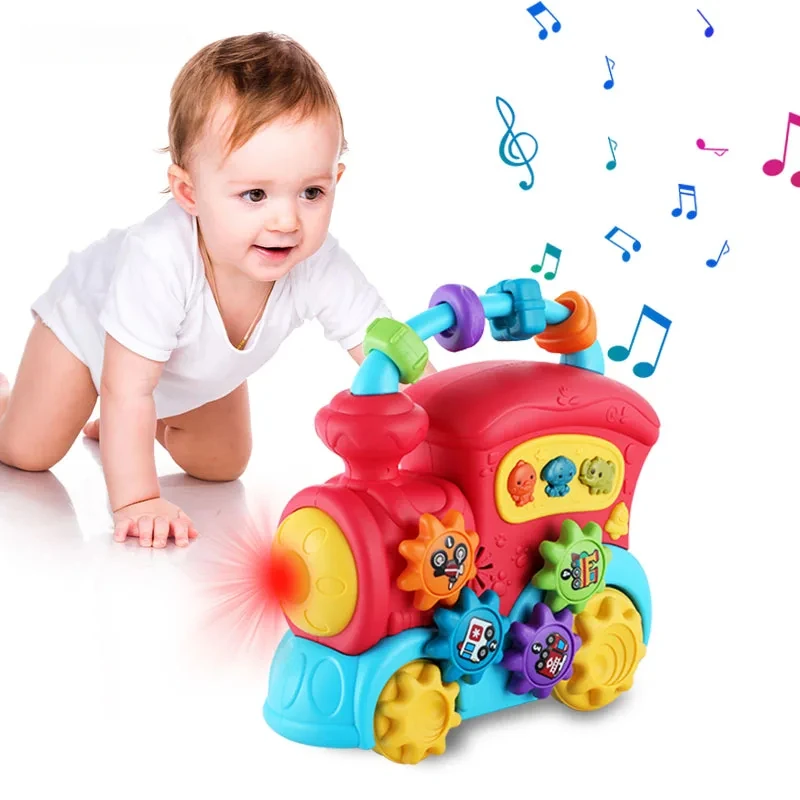 

Gears train boy models early education light music gliding Musical car Toys Various Shape Buckle for children toy gift