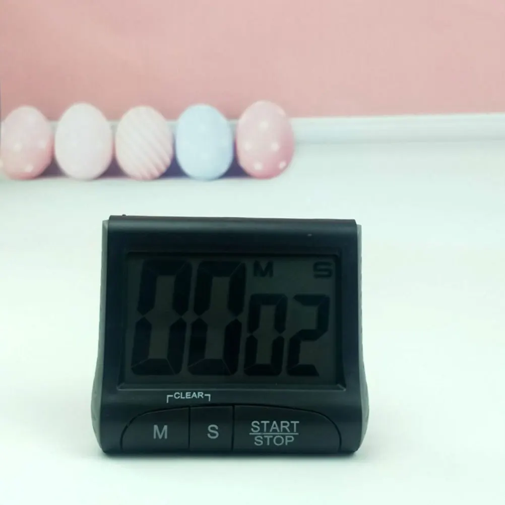 

Black Kitchen Electronic Timer Practical Easy Use Reminder for Home Cooking Baking Timer Electronic
