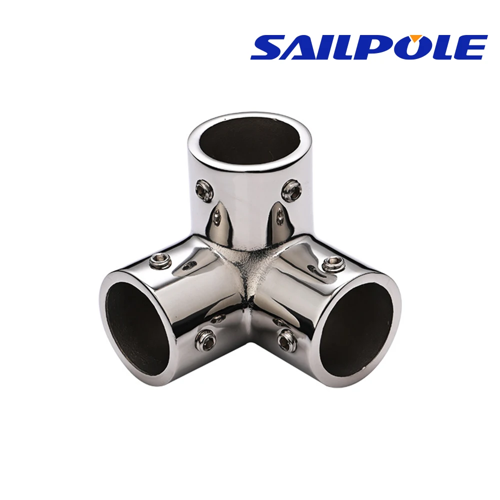 32 mm Innendurchmesser, 316 Edelstahl, T-Stück, Kreuz, 3/4-Wege-Verbindung, korrosionsbeständig, Handlauf-Armaturen für Boote