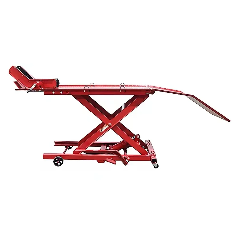 ลิฟท์จอดรถมอเตอร์ไซค์แบบพกพา 800/1000 ปอนด์ แท่นซ่อมในโรงรถแบบพับได้ เครื่องมือยก ​