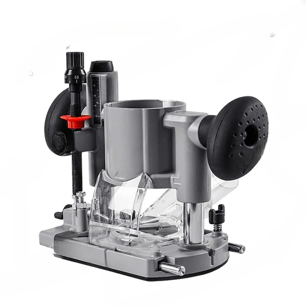 

A81M New Adjustable Trimming Machine With Plunge Router Base,Double Handle,Heavy-Duty Milling Power Tool For Precision Woodworki