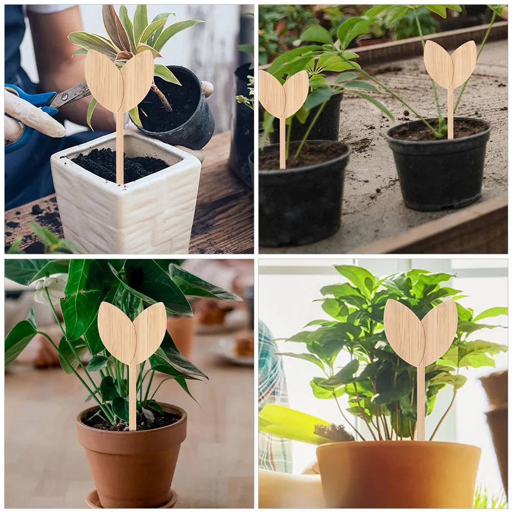 20Pcs Wooden Plant Tags Garden Label Stakes for Potted Plants Flower Beds Lawn Farming Tree Identification Decorative Garden