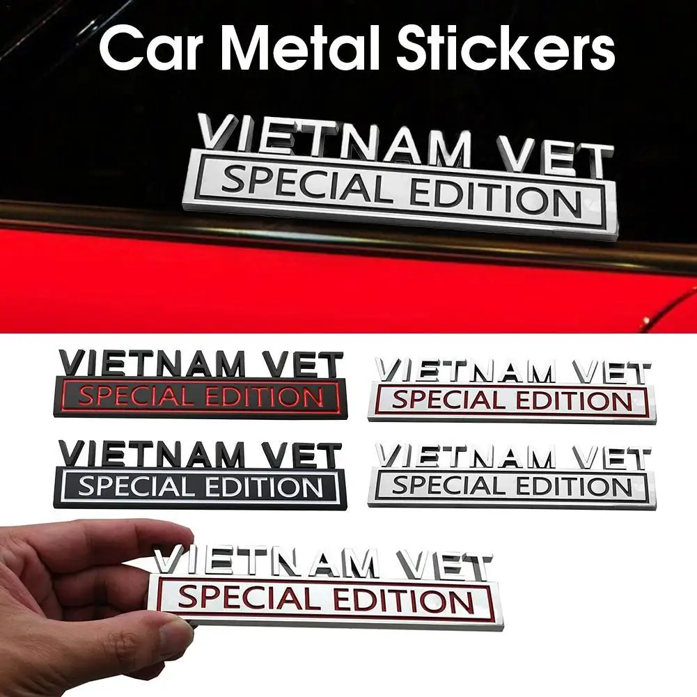 

Car 3D Metal Sticker Emblem VIETNAM VET Badge Logo Car Trunk Body Door Styling Decals Stickers Auto Accessories