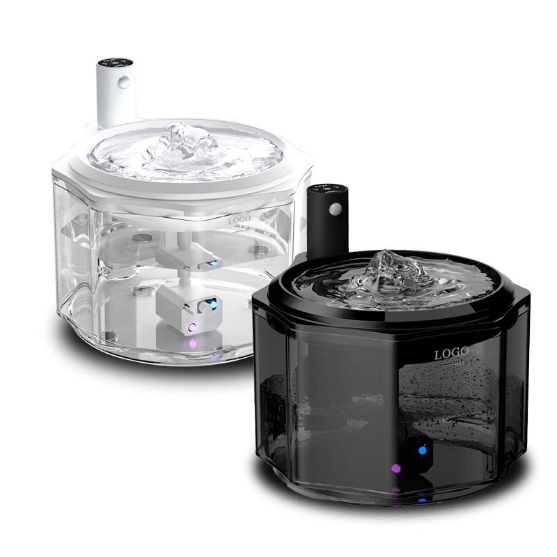 

New Arrivals Cat Water Fountain Plastic Unplugged Wireless Charging Silent Cycling Smart Wireless pet fountain water