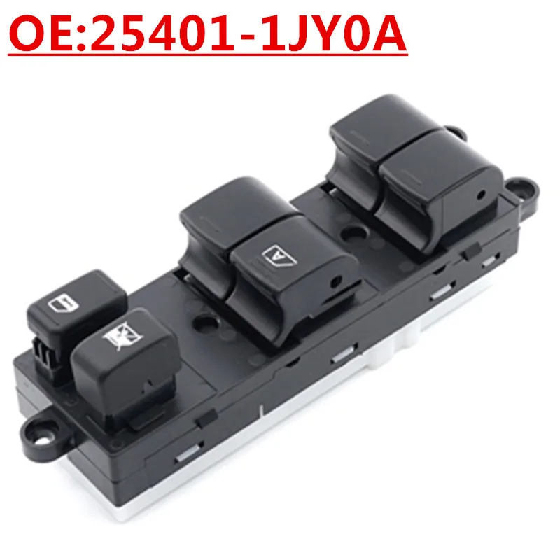 

OE:25401-1JY0A 25401-EL30 254011JY0A Front Left Power Window Switch For Nissan Tiida Rogue Versa Pathfinder Teana,16+3 Pins