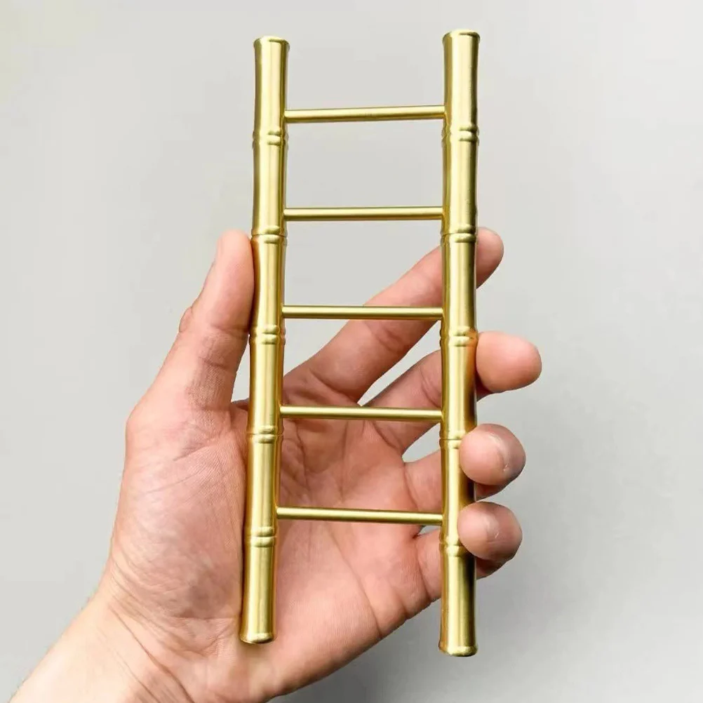

Brass Ornament Vintage Ladder Decor for Home Office Hotel Restaurant Chinese Style Wealth Statue Craft Home