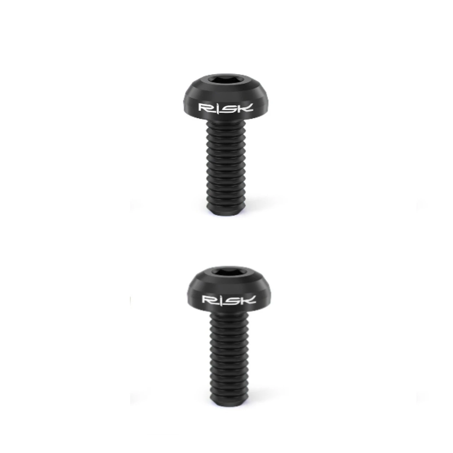 2/4 Stück Befestigungsschraube für Wasserflaschenhalter, M5 x 12 mm, Titanschraube mit Flachkopf für Mountainbikes, Rennräder
