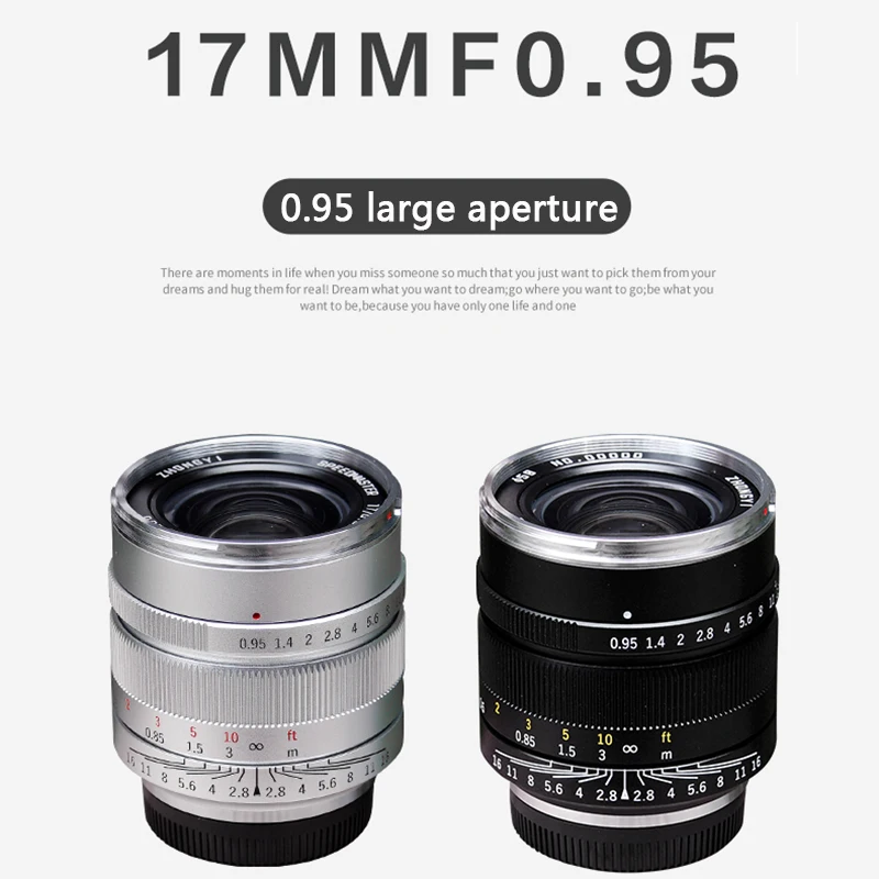 Широкоугольный объектив Zhongyi 17 мм F0,95 с фиксированным фокусом для Olympus/Panasonic M4/3, крепление для одной камеры EPM1 E-P5 E-PL3 E-M5 E-PL2 Широкоугольный объектив Zhongyi 17 мм F0,95 с фиксированным фокусом для Olympus/Panasonic M4/3, крепление для одной камеры EPM1 E-P5 E-PL3 E-M5 E-PL2
