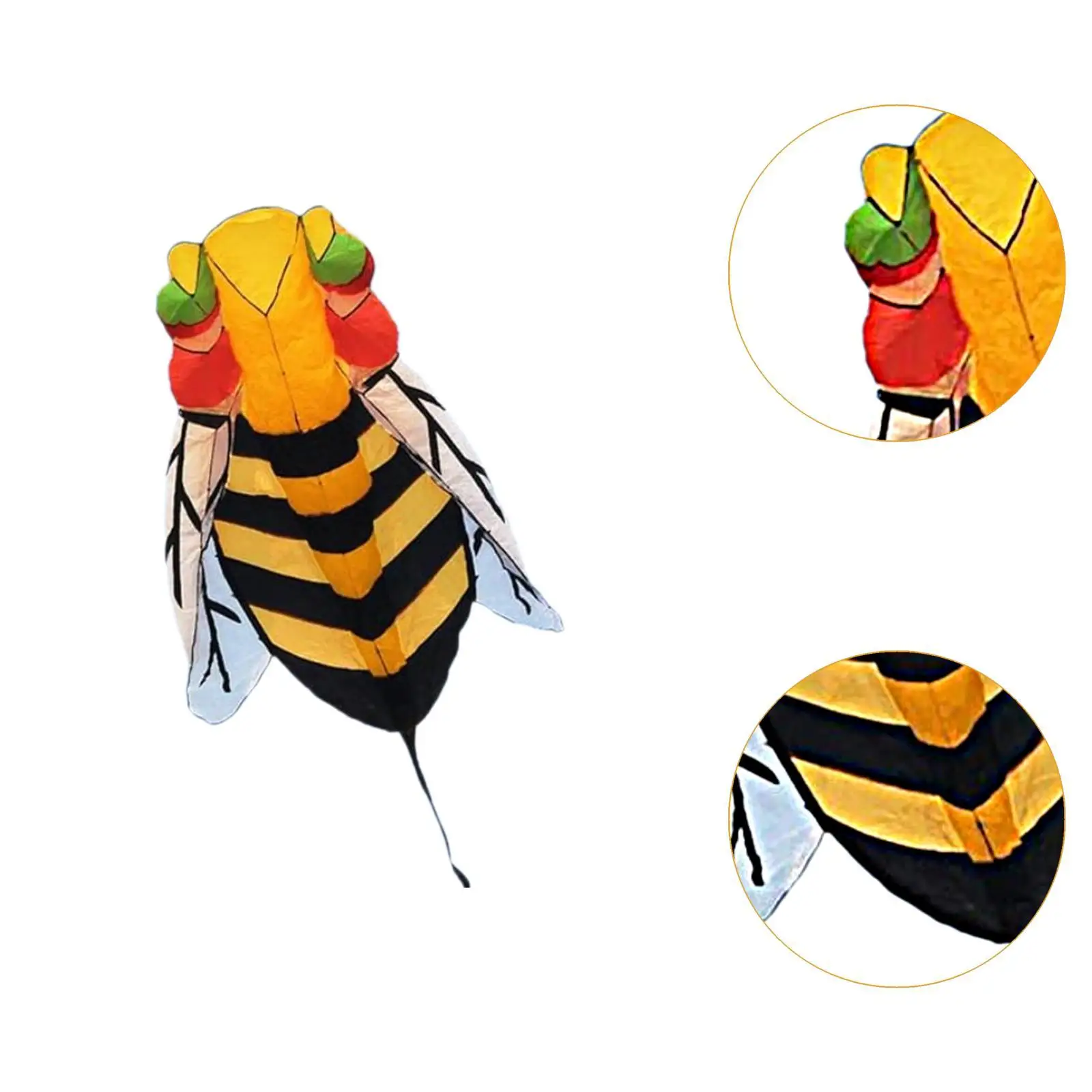 Flying Kites Bee Shape Entertainment Easy to Fly Giant Boys and Girls Big Kite 3D Kite สําหรับ Outdoor Camping Trip เดินป่าเริ่มต้น