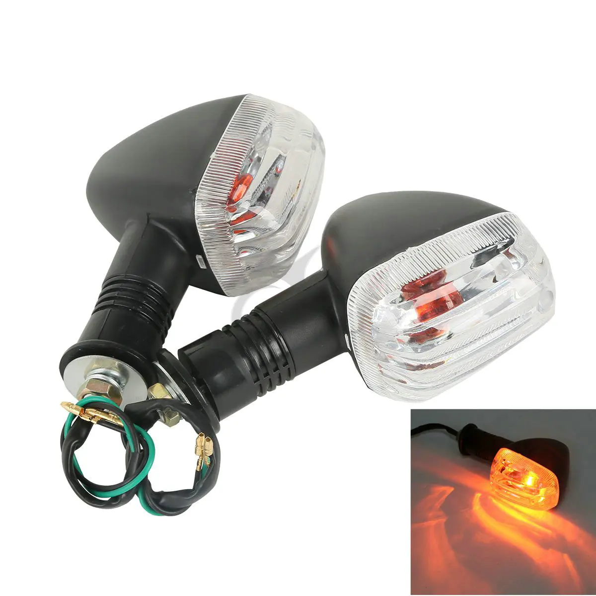 Amber Turn Signal Indicator Winker For SUZUKI GSX-R400 GSXR 400 Motorcycle