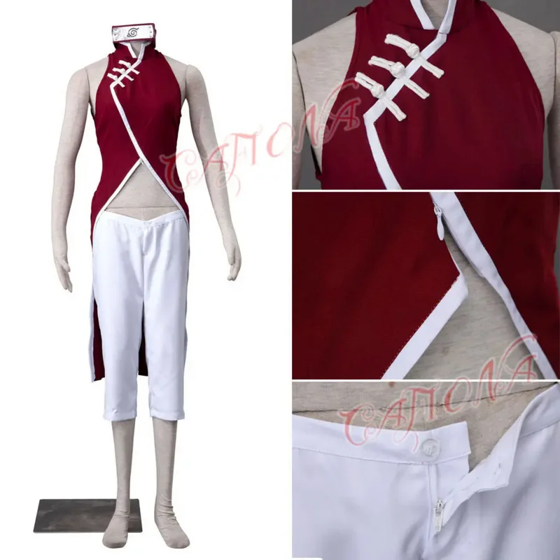 Cafiona Cheap BORUTO Haruno Sakura Cosplay Costume with Headband Sexy Girls Outfit Kids Women Halloween Pluse Size