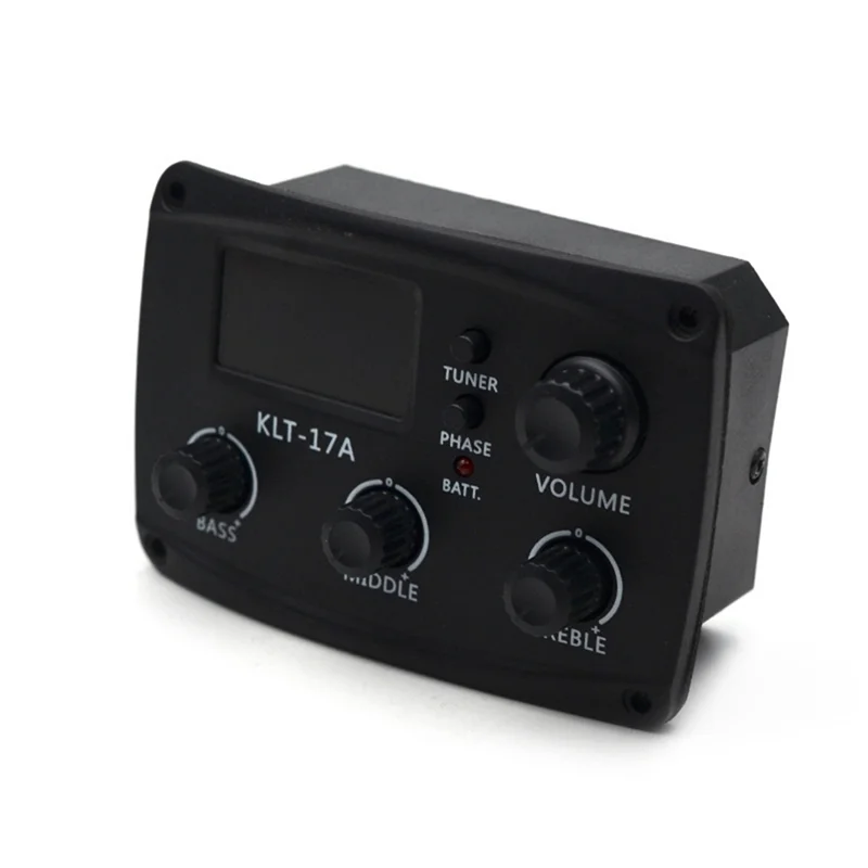 A29Z-KLT-17A الغيتار الصوتي EQ Preamp، مع موالف المعالجة الرقمية 3 الفرقة EQ التعادل مع موالف الغيتار لاقط قطع الغيار