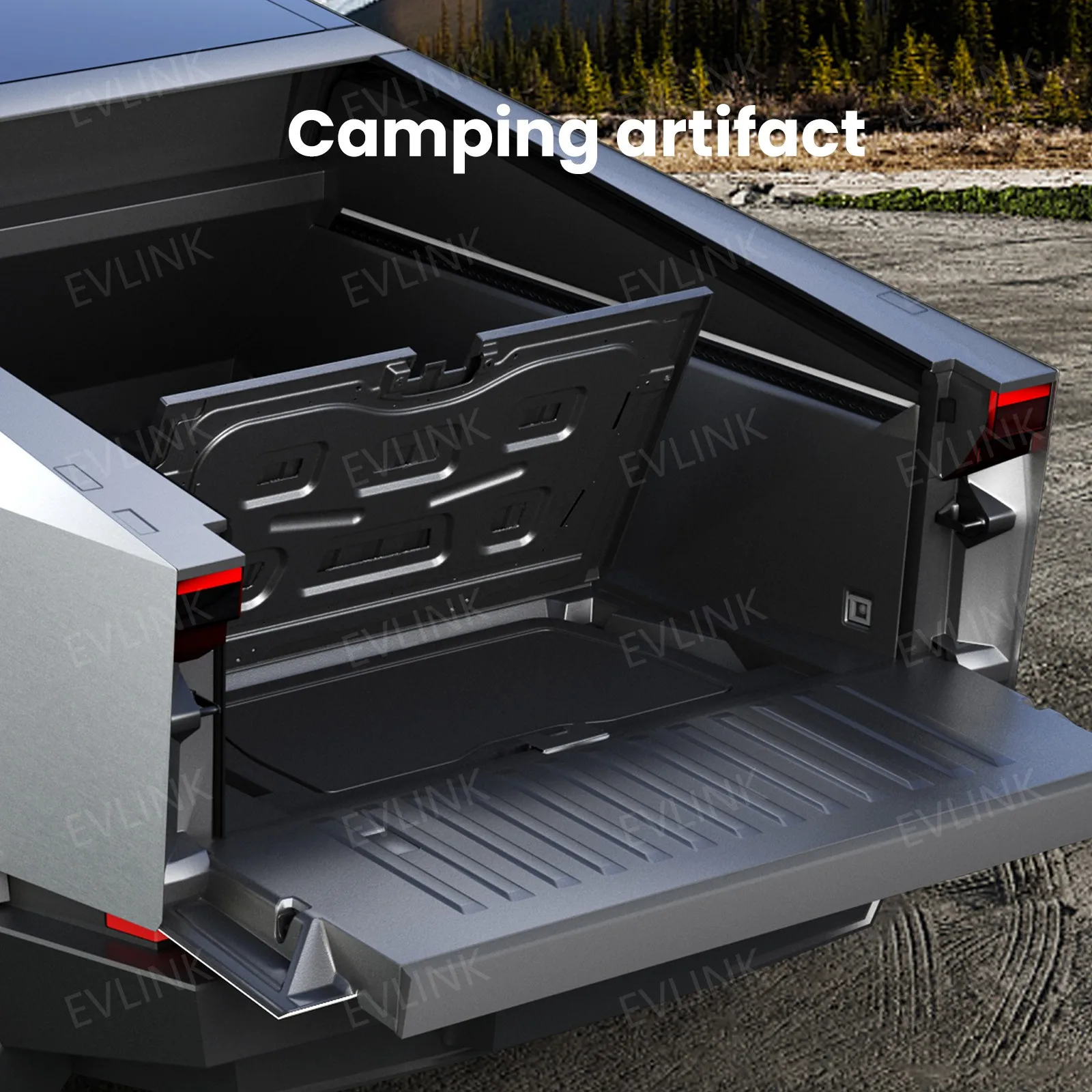 

Folding Picnic Table Hot Selling Portable Lightweight ABS Portable Working table for Tesla Cybertruck