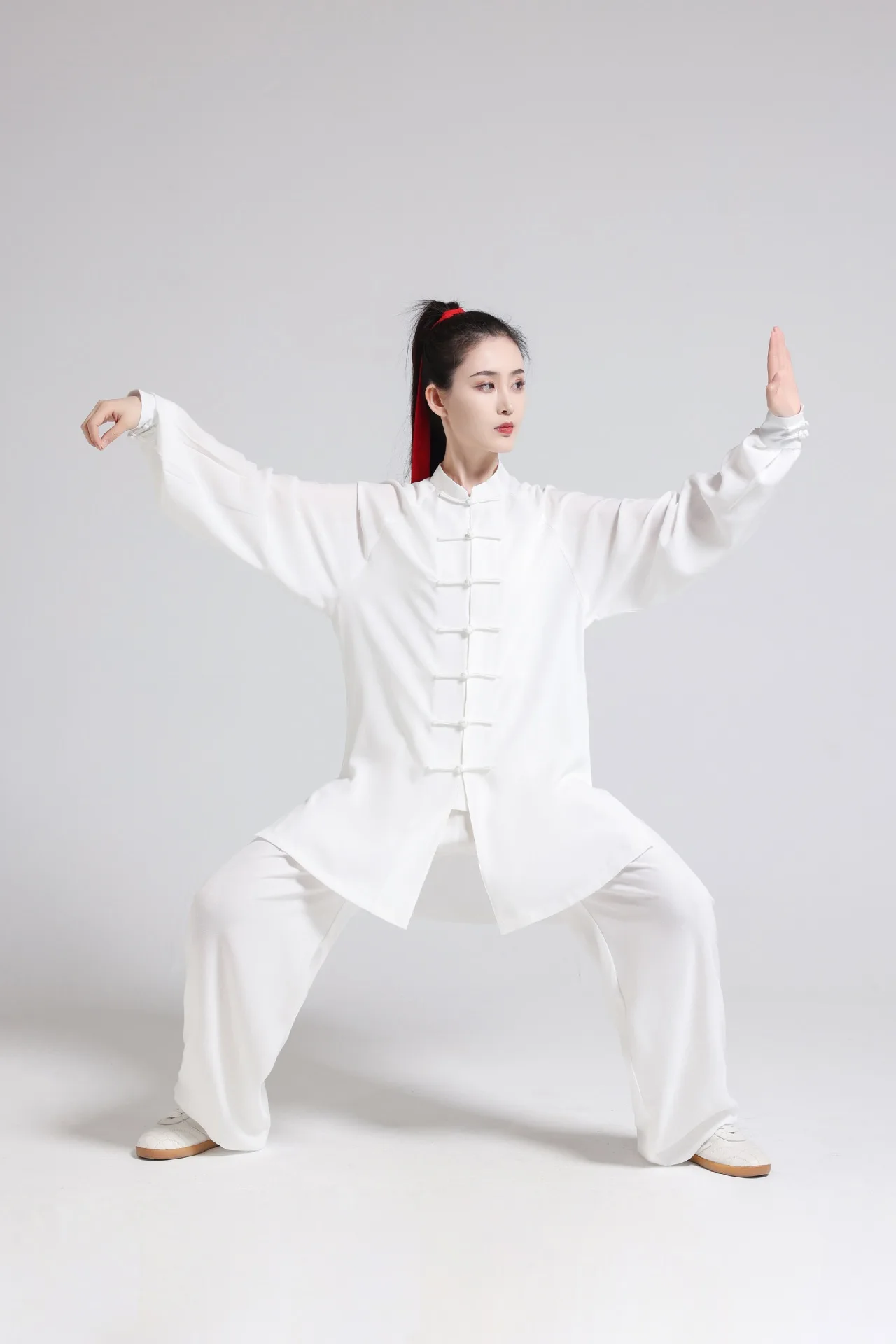 Tai-Chi-Anzug aus Baumwolle und Leinen für Damen und Herren, Kampfsport-Kung-Fu-Anzug für Bagua Zhang & Baduanjin-Aufführungen, Frühling/Sommer – Detail 11