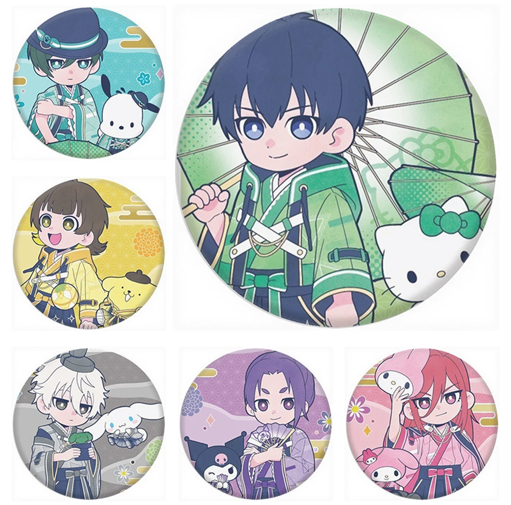 58mm Anime BLUE LOCK  Chigiri Hyoma Shidou Ryuusei Cosplay COSTUME Badge Pin SPTE Tinplate Brooch﻿ Prop Gilf