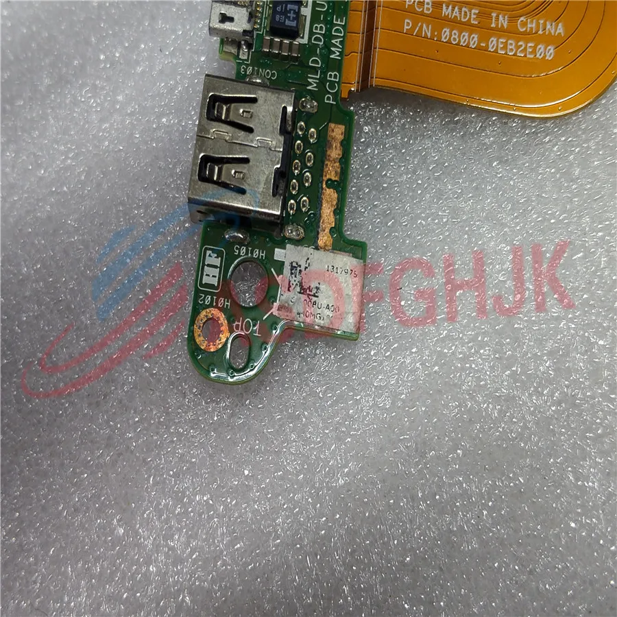 الأصلي لديل المكان 11 برو T06G 5130 اللوحي تهمة ميناء PCB USB مجلس MLD-DB-USB PCB 0800-0EB2E00 اختبار OK