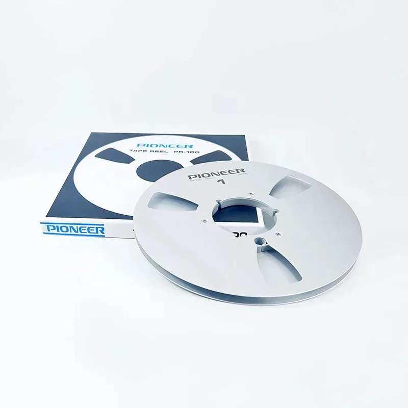 بايونير PR100 10.5 "X 1⁄4" بوصة ألومنيوم فارغ لبكرة ناب إلى بكرة مسجل الشريط ملحق أجزاء آلة فتح القرص الفارغ