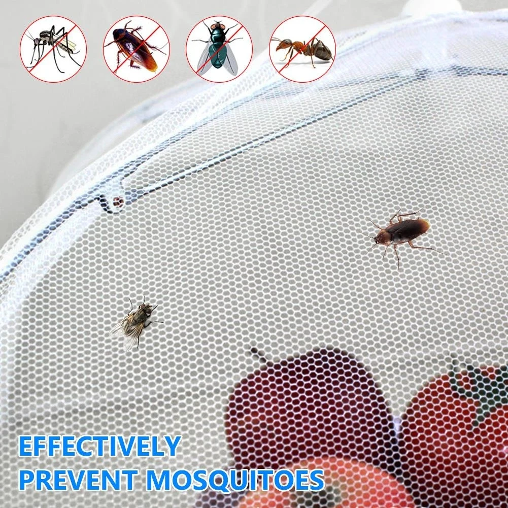 Faltbare Lebensmittel Abdeckungen Esstisch Mesh Abdeckung Hause Anti Fly Moskito Zelt Regenschirm Picknick Schützen Net Küche Zubehör