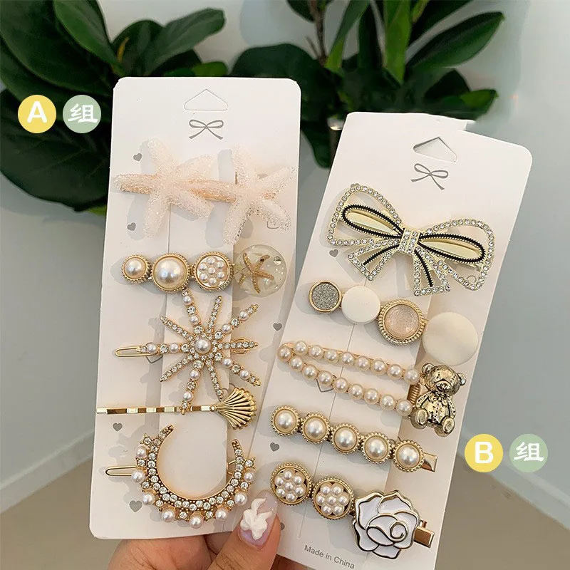 

2025 New Korean Side Hair Clips for Bangs, Ins Trend Straight Hairpin, Non-slip Claw Clip, Women's Daily Hair Accessories