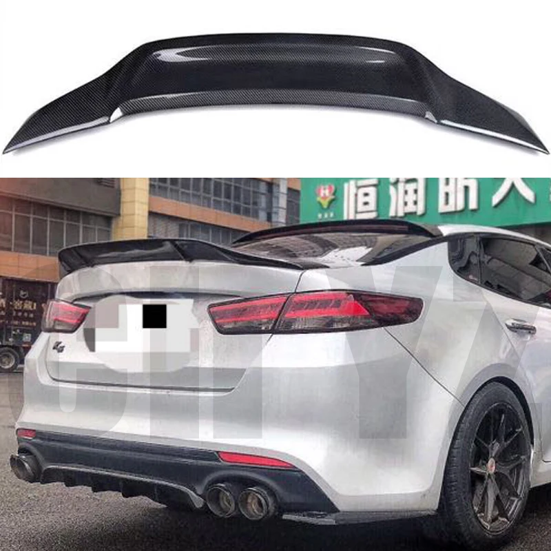 For Kia K5 / Optima spoiler 2016 2017 2018 carbon fiber / FRP primer rear wing R-type spoiler accessories