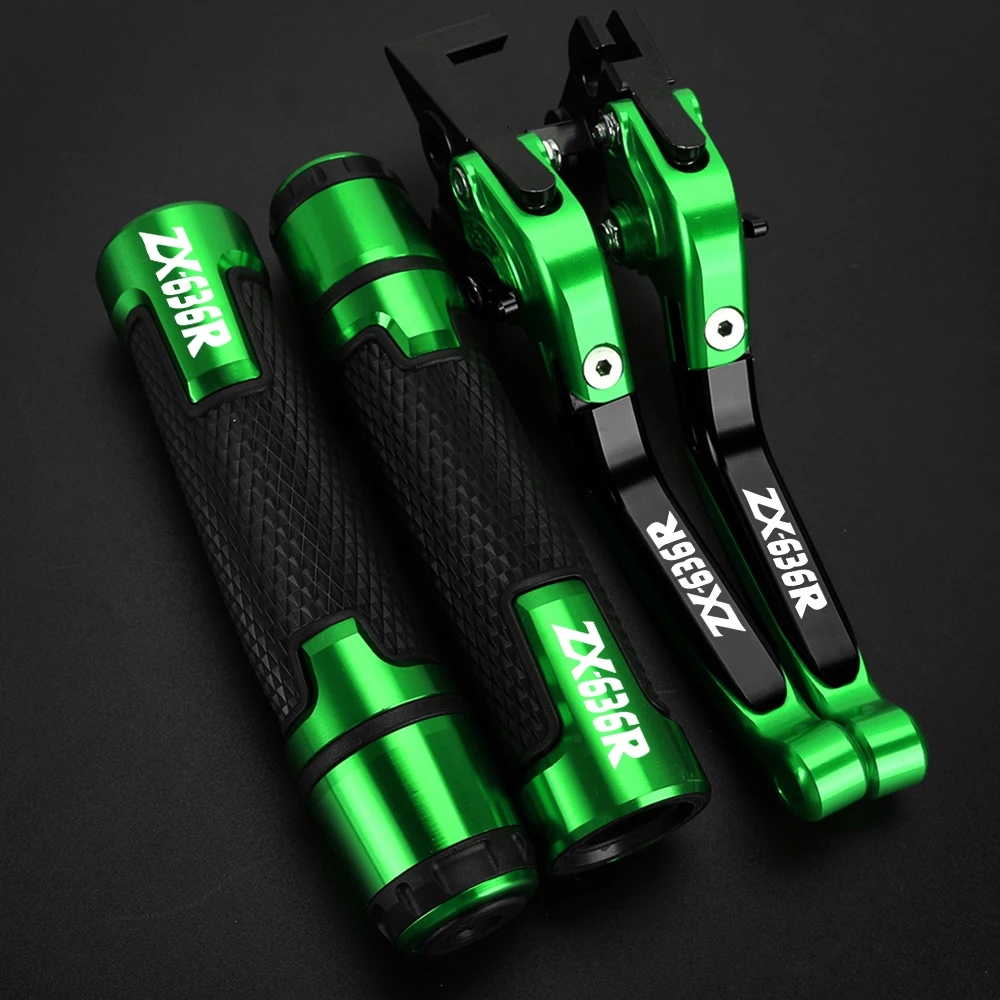 

Universal For KAWASAKI ZX636R ZX 636R 636 R ZX6RR 2005 2006 Extendable Adjustable & Brake Clutch Levers Handlebar grips