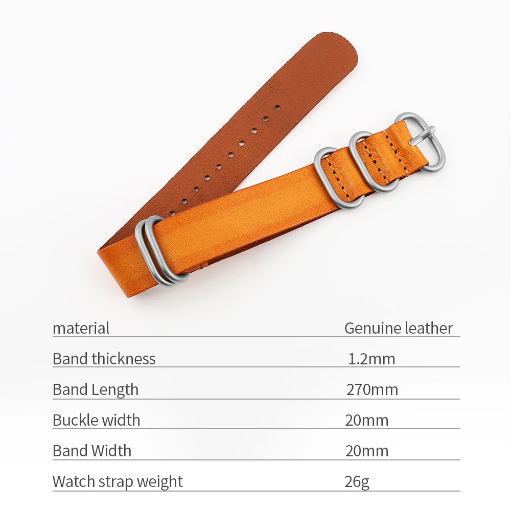 Retro Watch Bands 20mm 22mm Brown Long Watch Strap Replacement Watchband for Men Women Universal Wristband Bracelet Accessories image 2