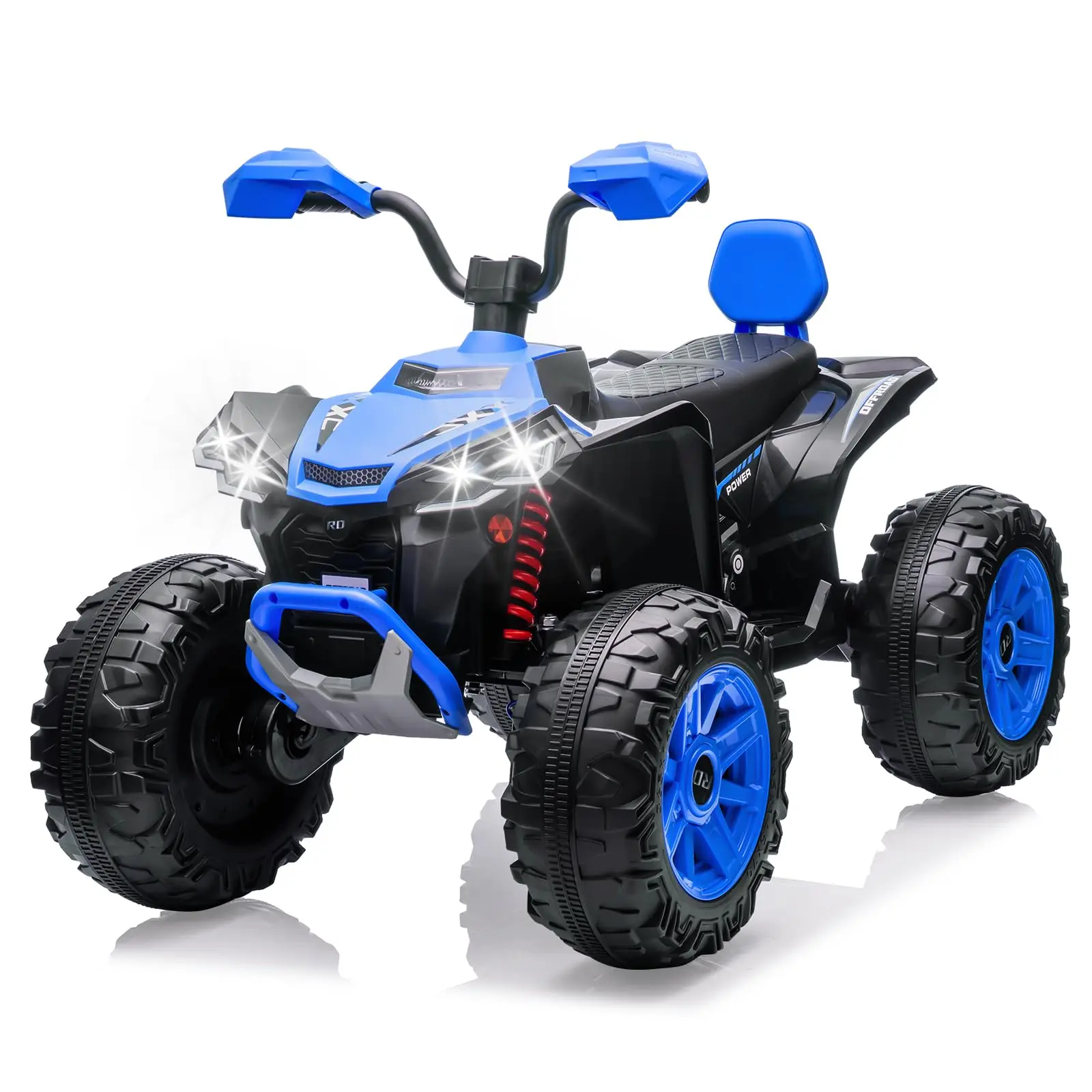 VTT électrique 24V 2 places, voiture électrique pour enfants, voiture quadruple à quatre roues avec moteur puissant véhicule tout-terrain électrique pour enfants