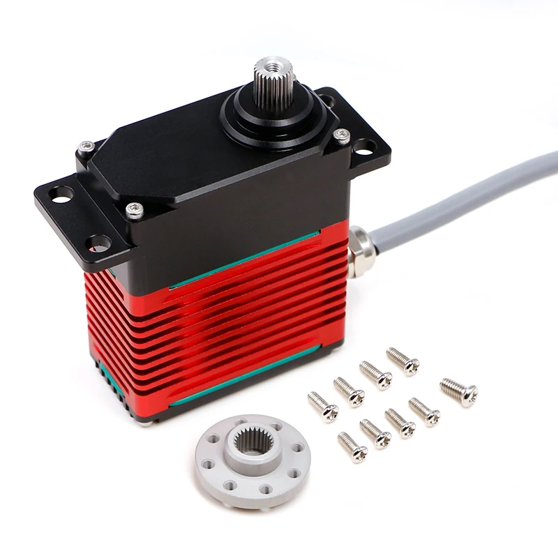 DSservo DES110 Industrielle bürstenlose Motoren mit hohem Drehmoment, digitales Servo 110 kg, mit magnetischer Kodierung, hohe Leistung, 12 V/24 V