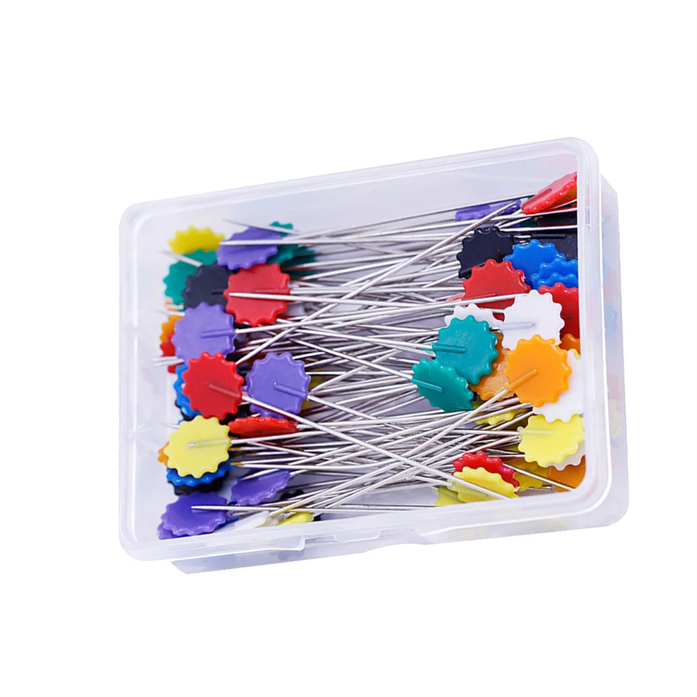 

50pcs Flat Flower Head Straight Pins For Sewing Craft Decoration Durable Quilting Dressmaker Project Ornament Accessories Sewing